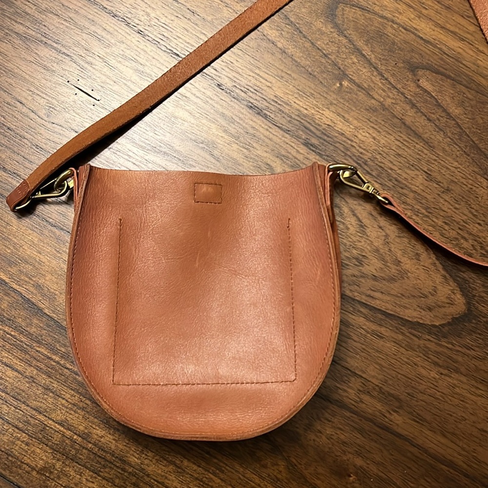 Madewell Brown Leather Crossbody Saddle Bag - Picture 4 of 4